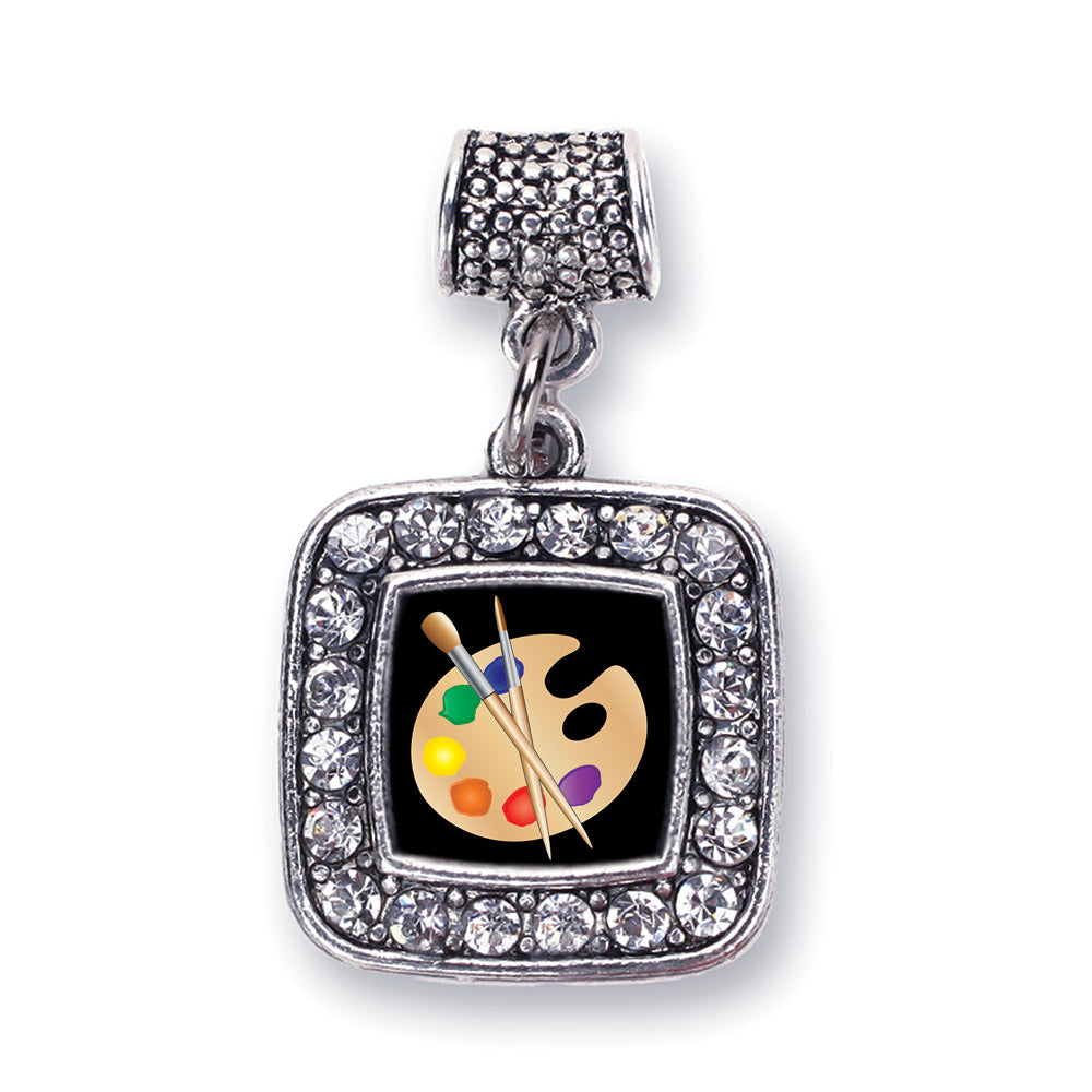 Silver The Artist Square Memory Charm