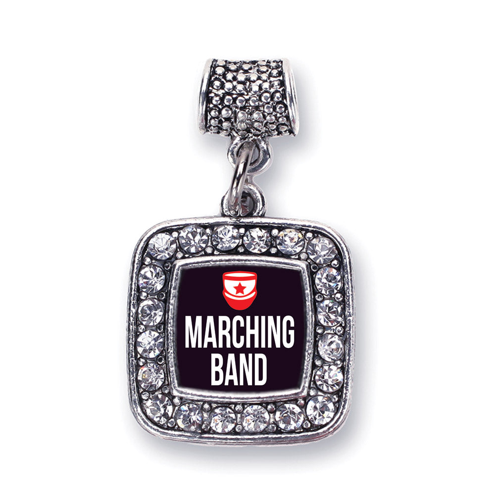 Silver Marching Band Square Memory Charm