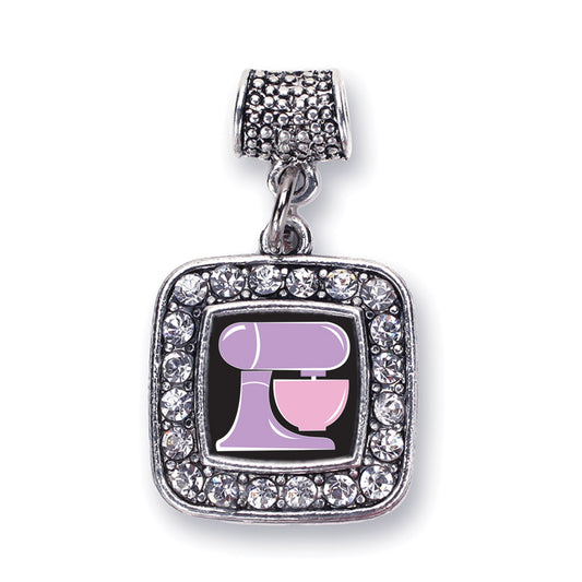 Silver Baking Mixer Square Memory Charm