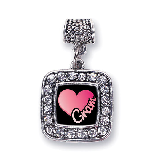 Silver Gram Square Memory Charm