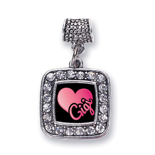 Silver Gigi Square Memory Charm