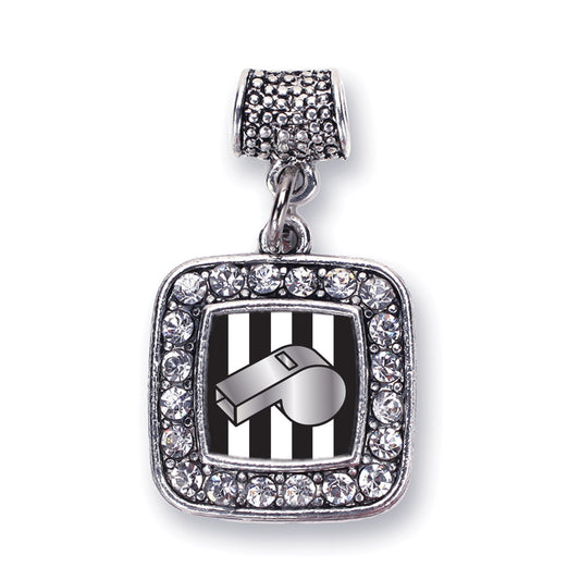 Silver Referee Square Memory Charm