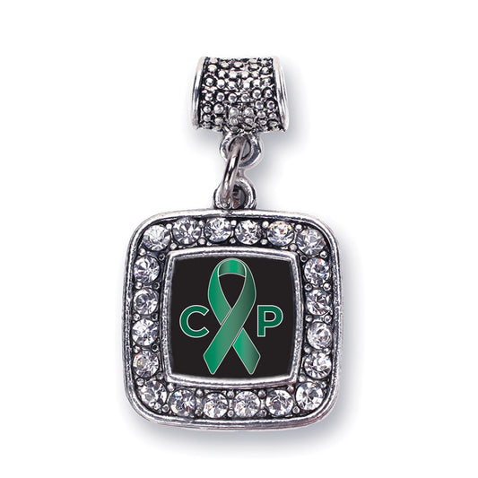 Silver Cerebral Palsy Square Memory Charm