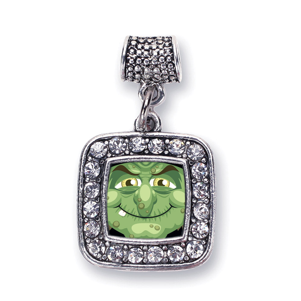Silver Witty Witch Square Memory Charm