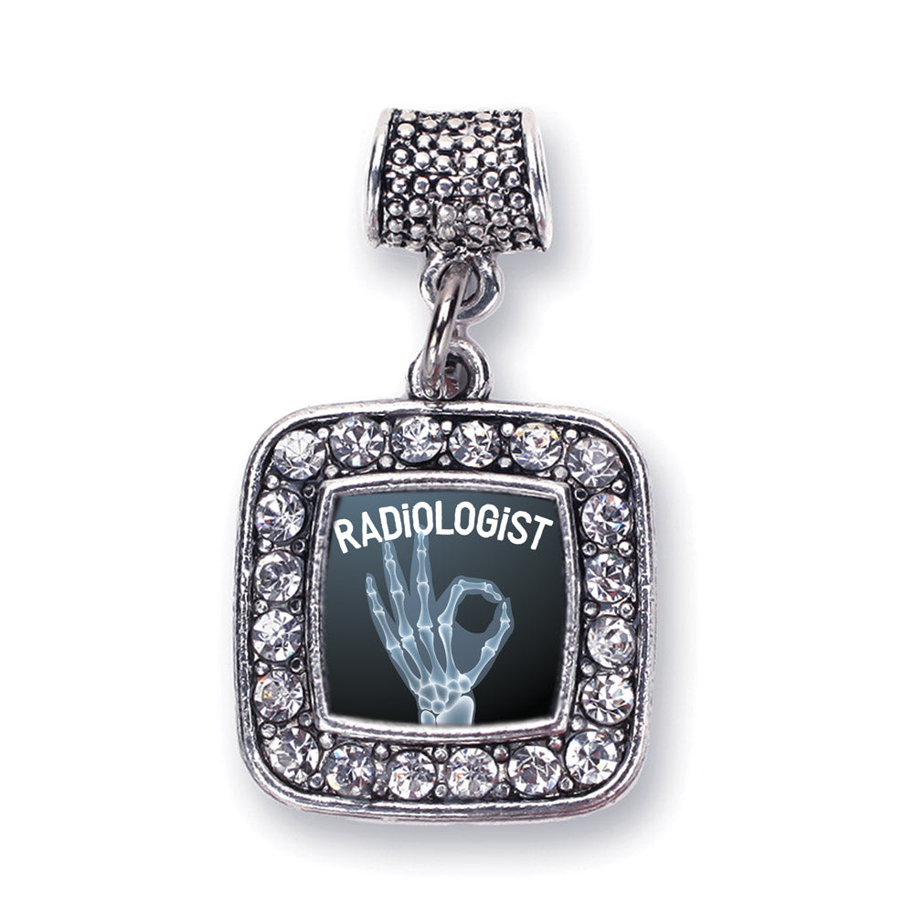 Silver Radiologist Square Memory Charm