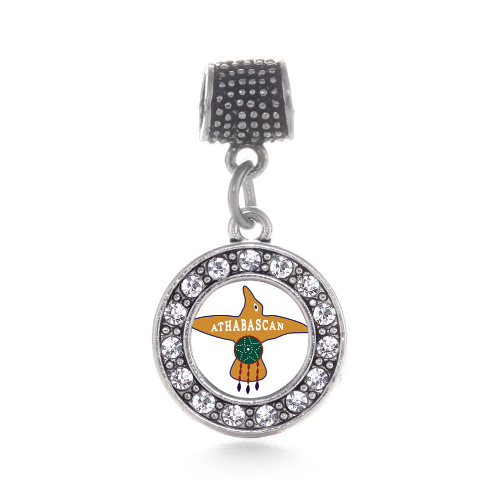 Silver Proud to be Athabascan Circle Memory Charm