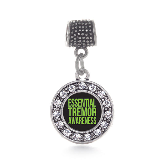 Silver Essential Tremor Awareness Circle Memory Charm