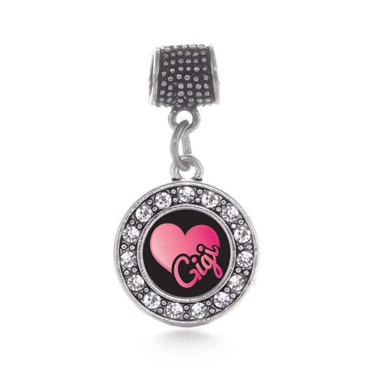Silver Gigi Circle Memory Charm