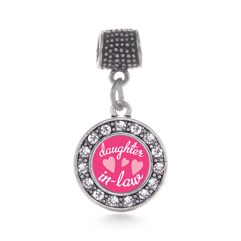Silver I Love My Daughter In Law Circle Memory Charm