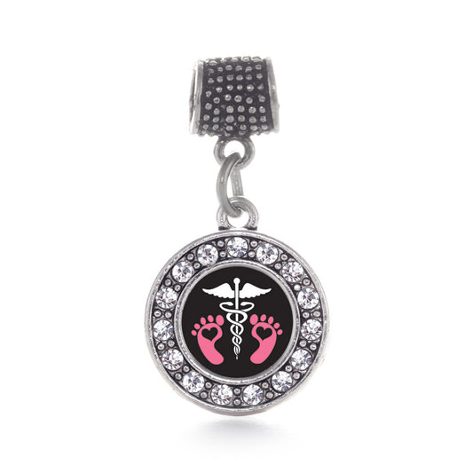 Silver Pediatrician Circle Memory Charm