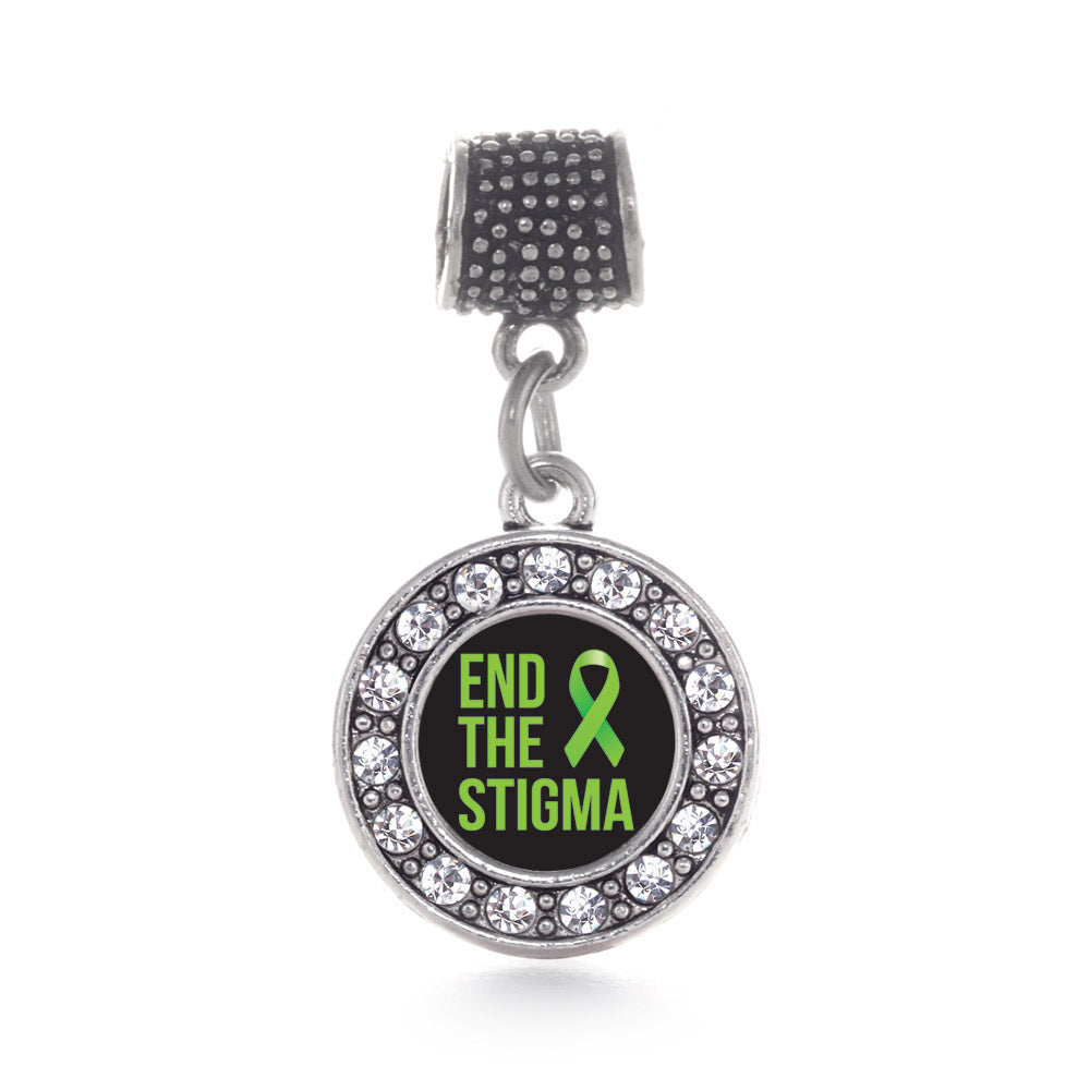 Silver Mental Health Awareness Circle Memory Charm