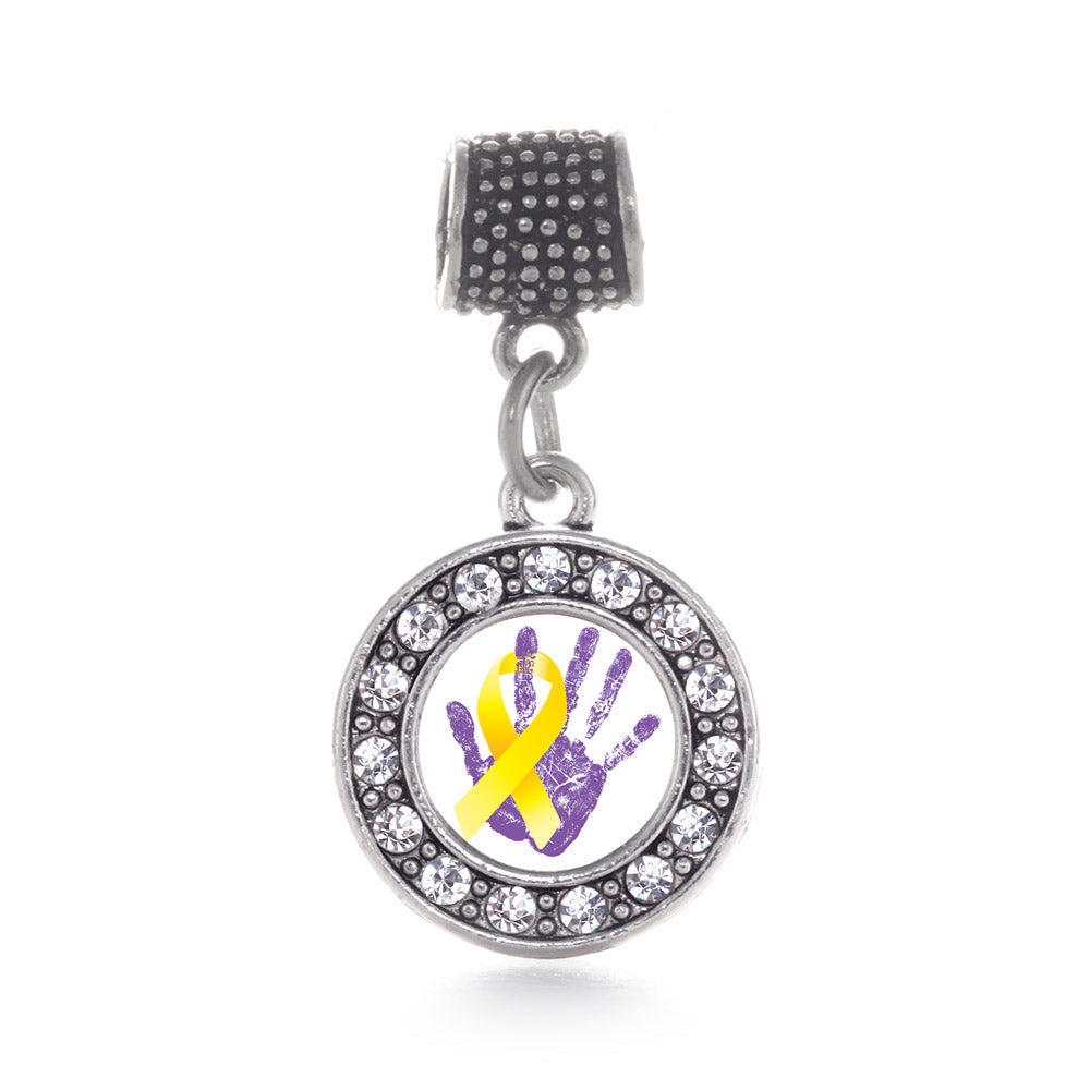 Silver Neuroblastoma Circle Memory Charm