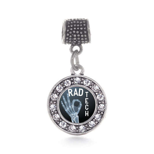 Silver Rad Tech Circle Memory Charm