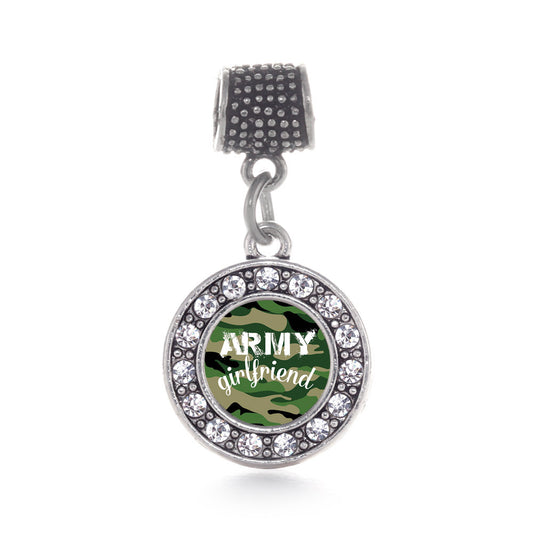 Silver Army Girlfriend Circle Memory Charm