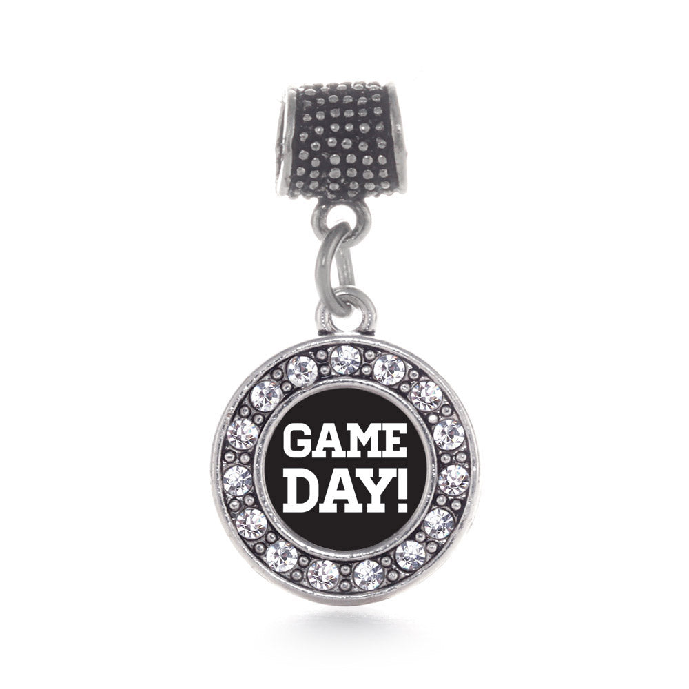 Silver Game Day Circle Memory Charm