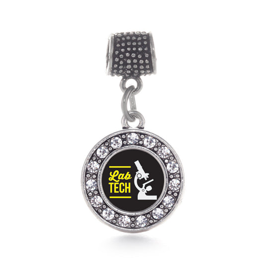 Silver Lab Technician Circle Memory Charm