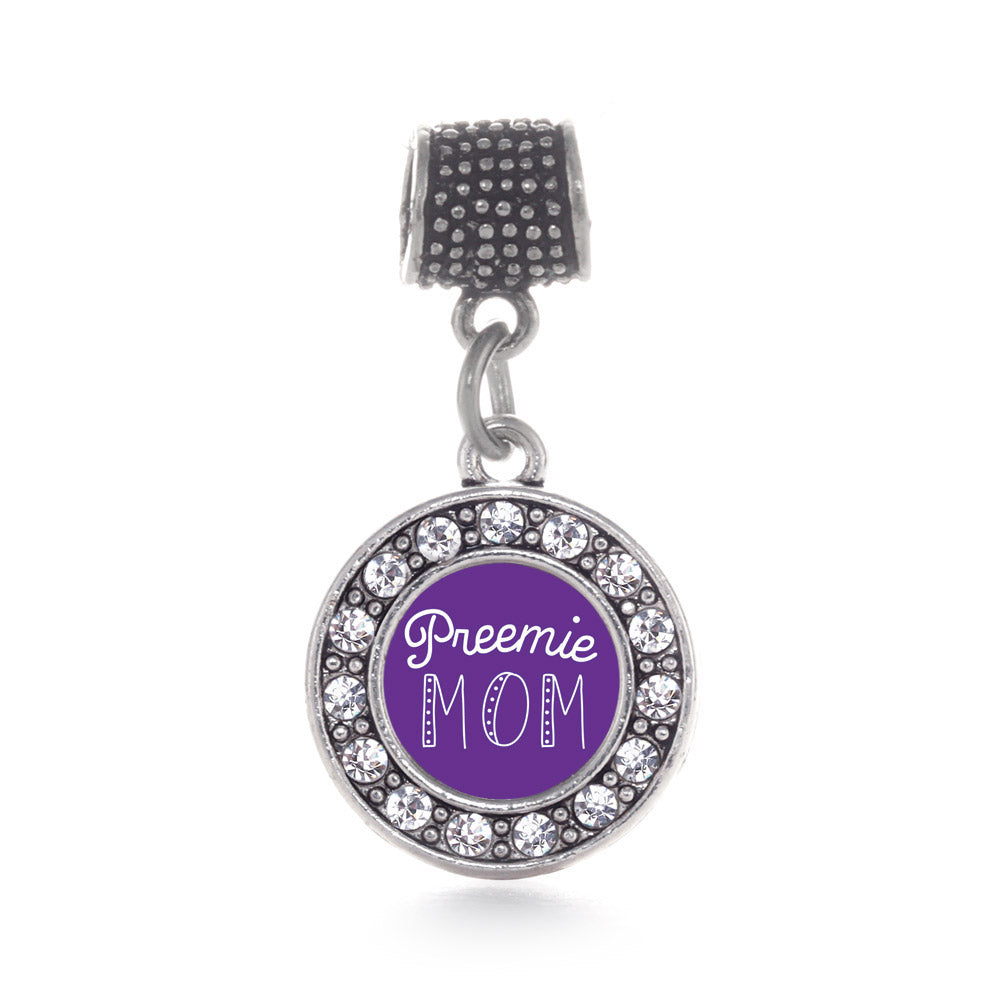 Silver Preemie Mom Circle Memory Charm