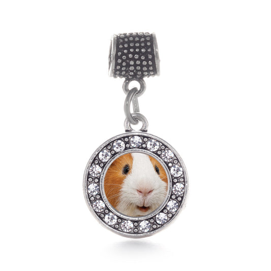 Silver I Love Guinea Pigs Circle Memory Charm