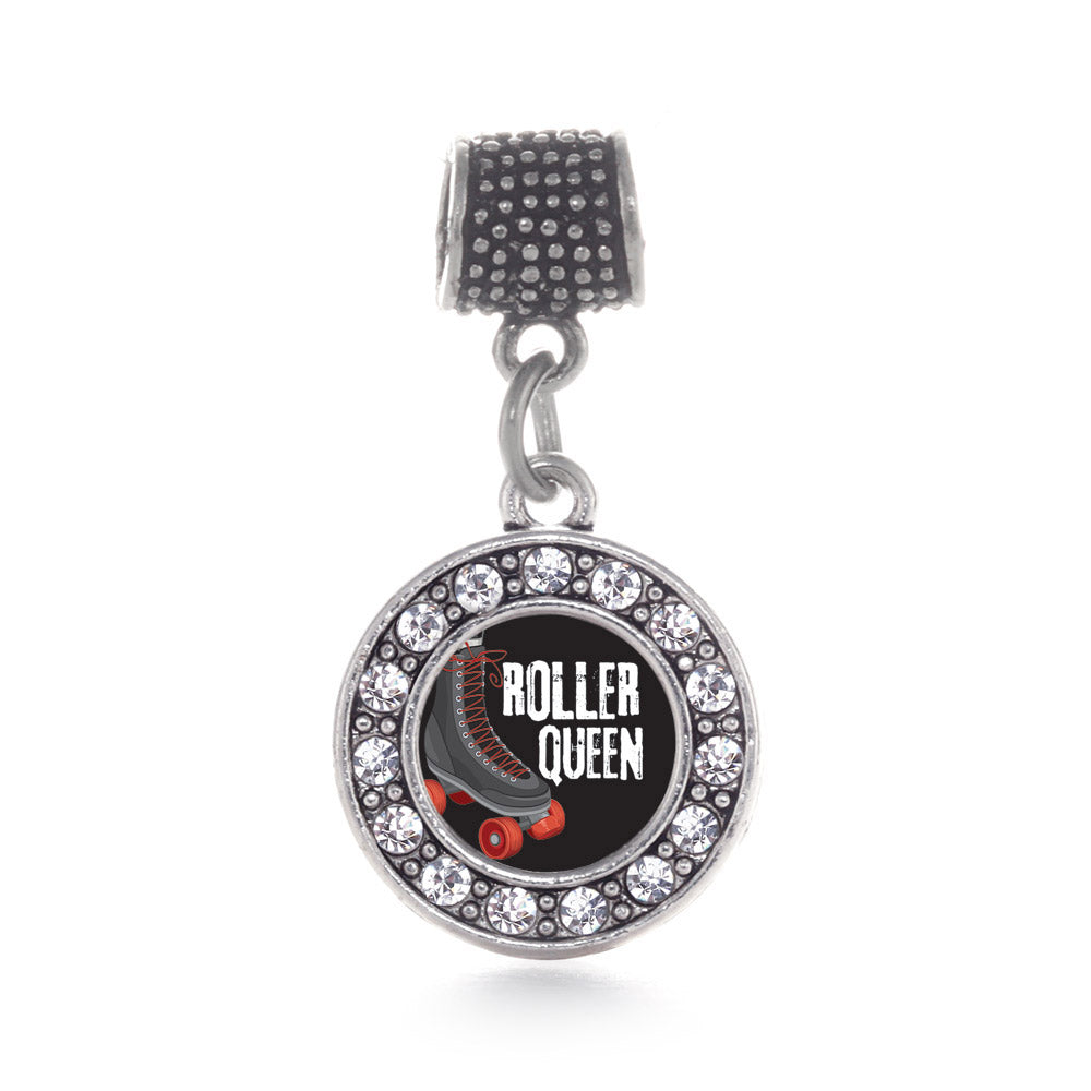 Silver Roller Queen Circle Memory Charm