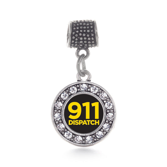 Silver 911 Dispatch Circle Memory Charm