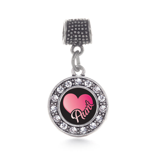 Silver Aunt Circle Memory Charm