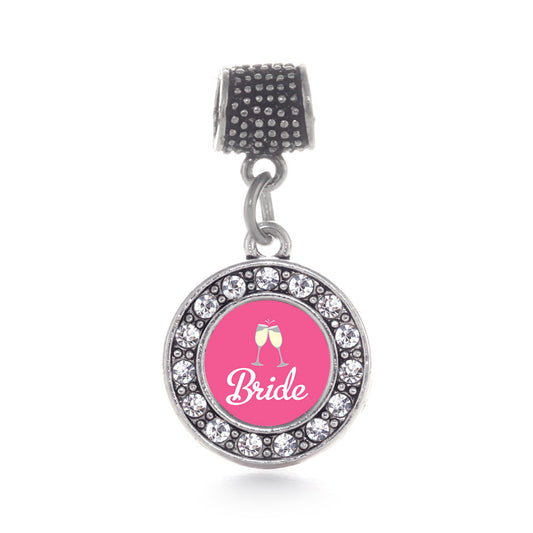 Silver Bride To Be Circle Memory Charm