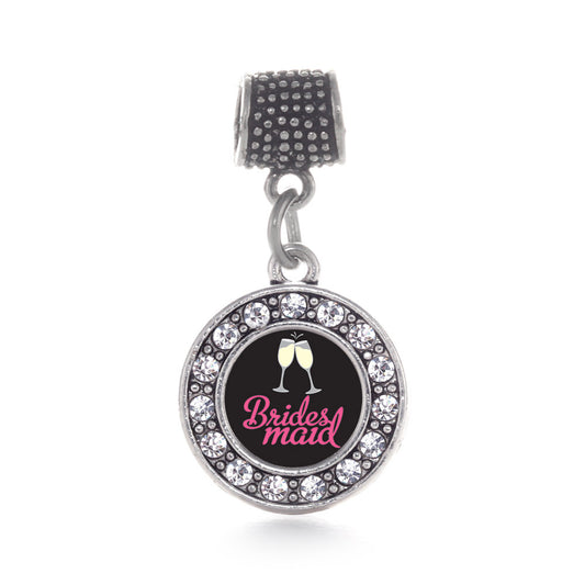 Silver Bridesmaid Circle Memory Charm