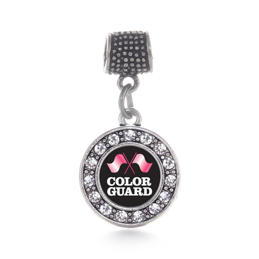 Silver Color Guard Circle Memory Charm