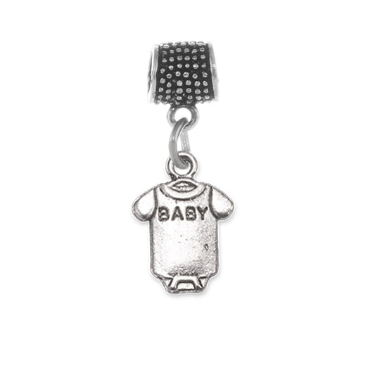 Silver Baby Onesie Memory Charm
