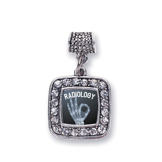 Silver Radiology Square Memory Charm