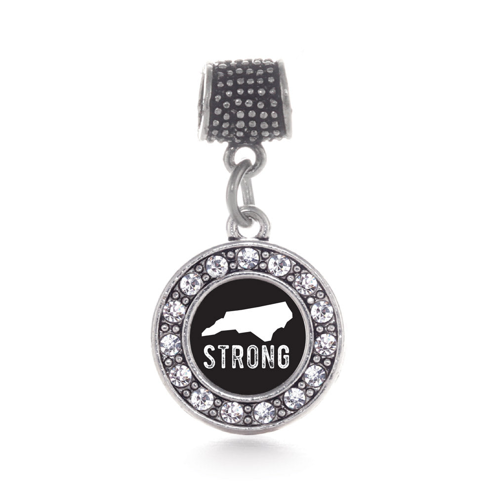 Silver North Carolina Strong Circle Memory Charm