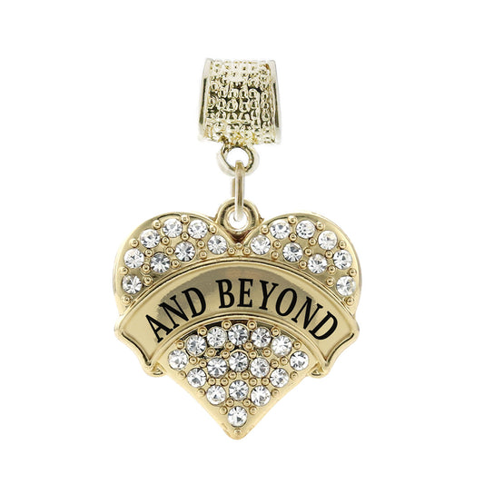 Gold And Beyond Pave Heart Memory Charm