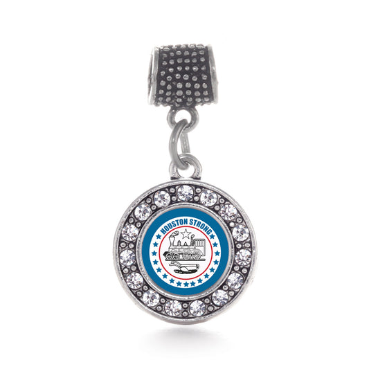 Silver Houston Strong Circle Memory Charm