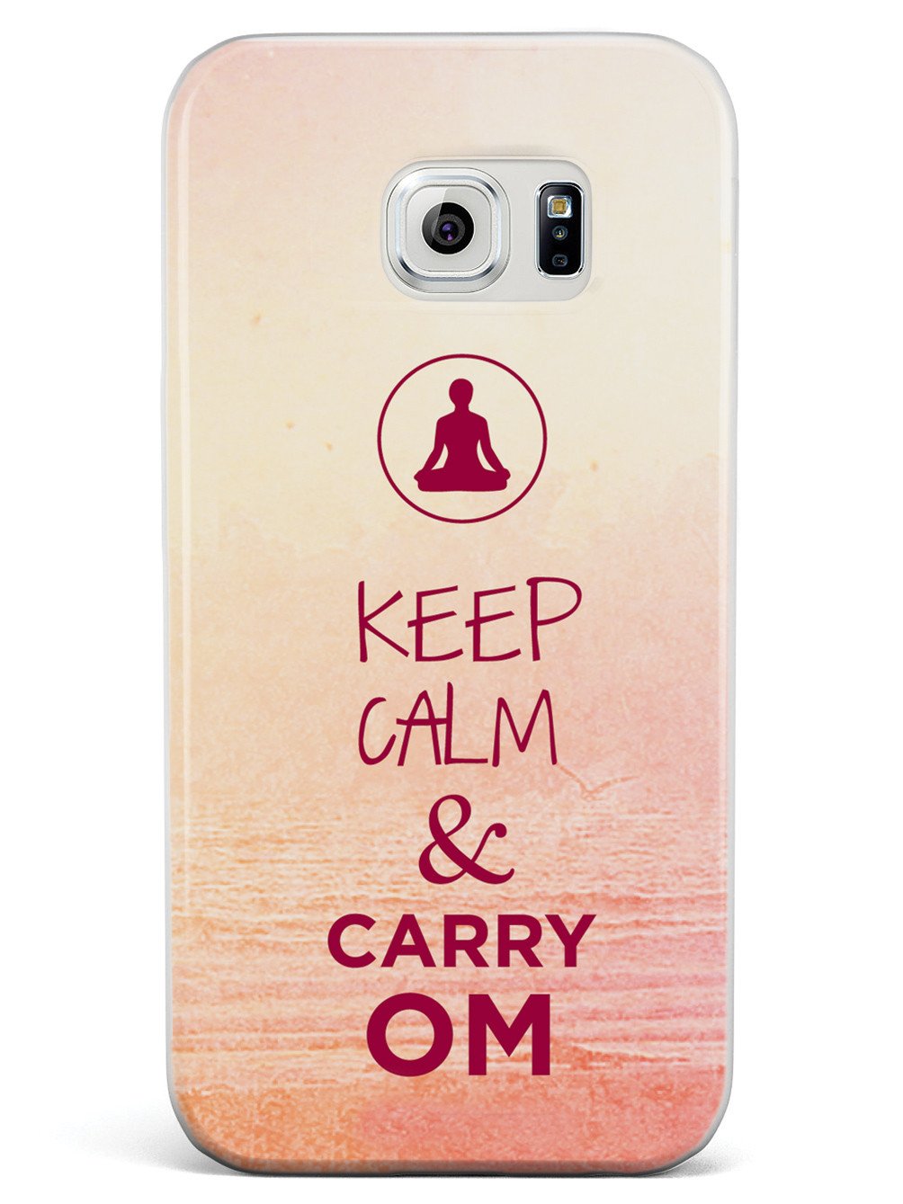 Keep Calm & Carry Om - Yoga Humor Funny Case