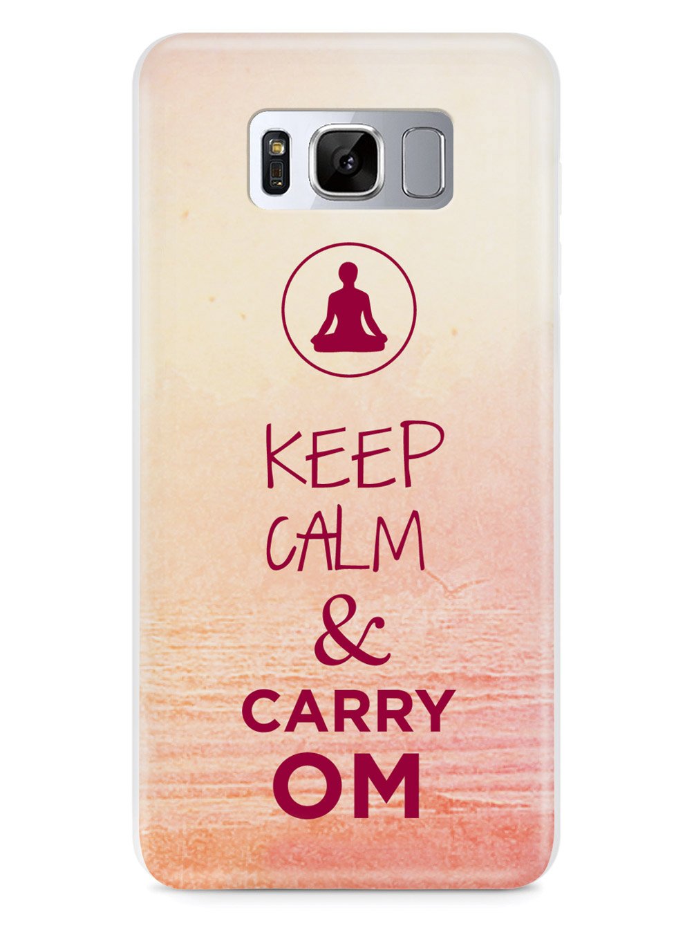 Keep Calm & Carry Om - Yoga Humor Funny Case