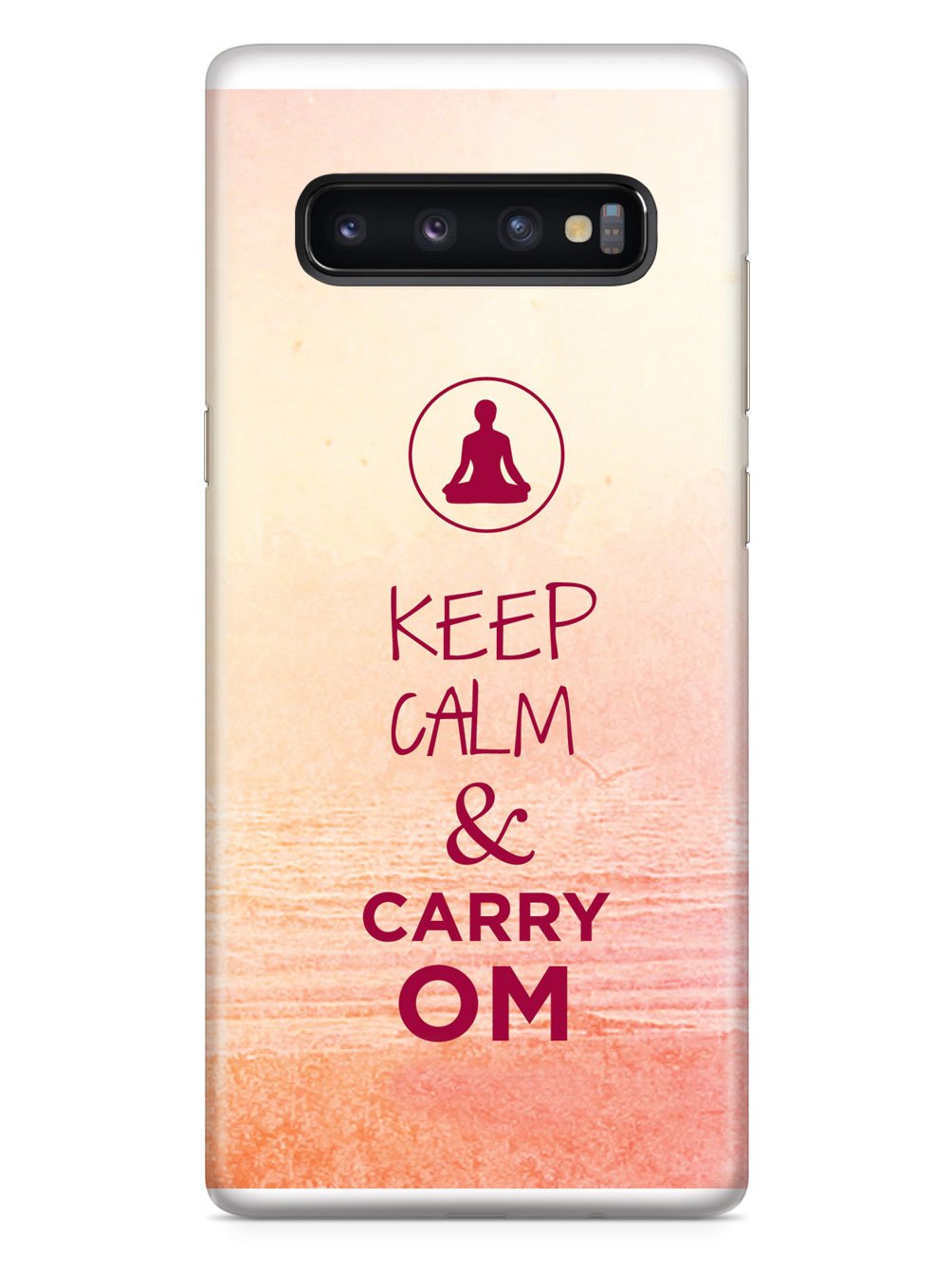 Keep Calm & Carry Om - Yoga Humor Funny Case
