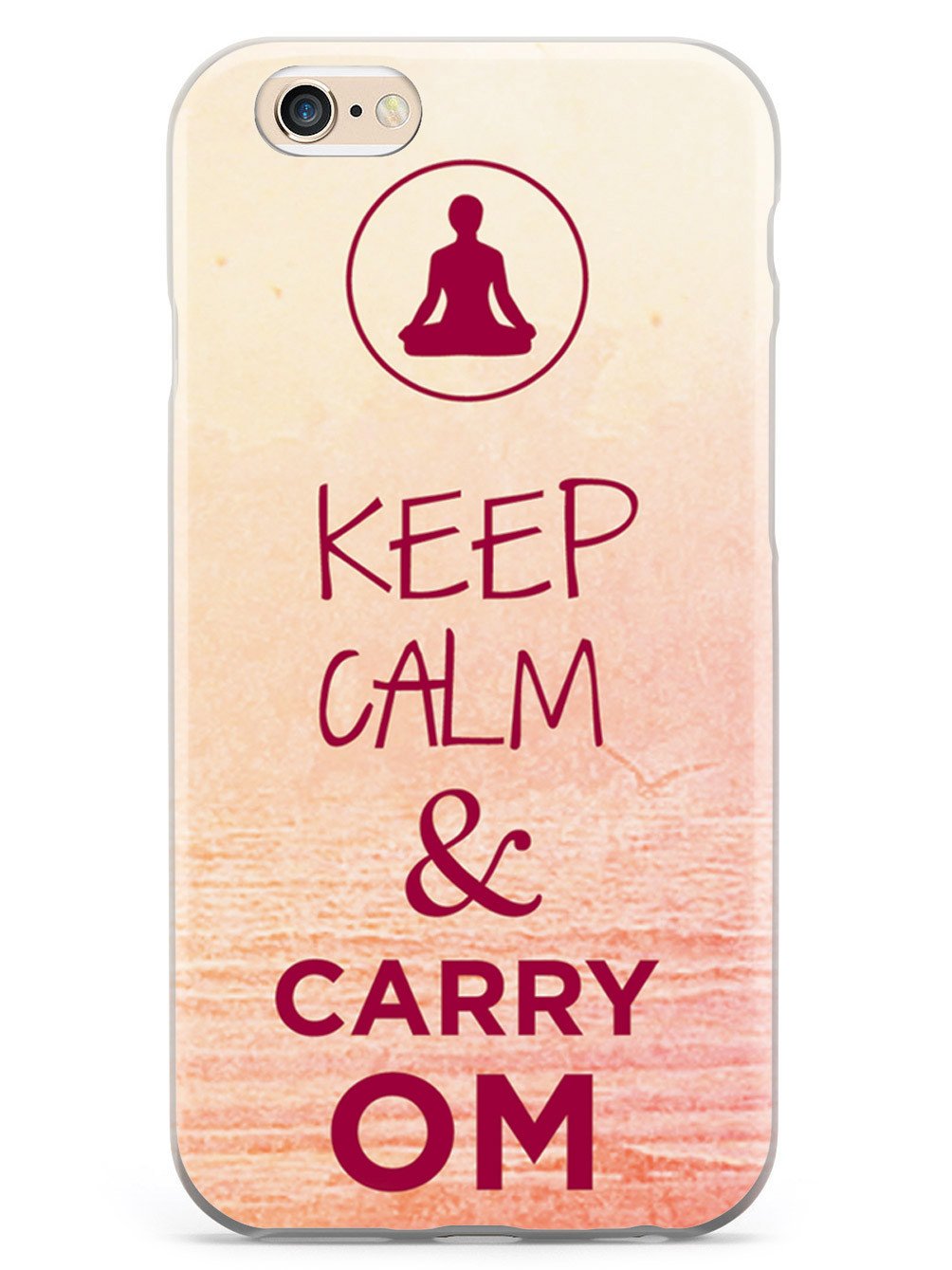 Keep Calm & Carry Om - Yoga Humor Funny Case