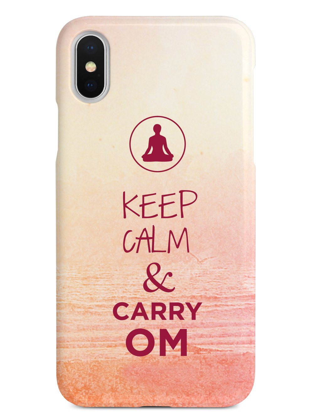 Keep Calm & Carry Om - Yoga Humor Funny Case