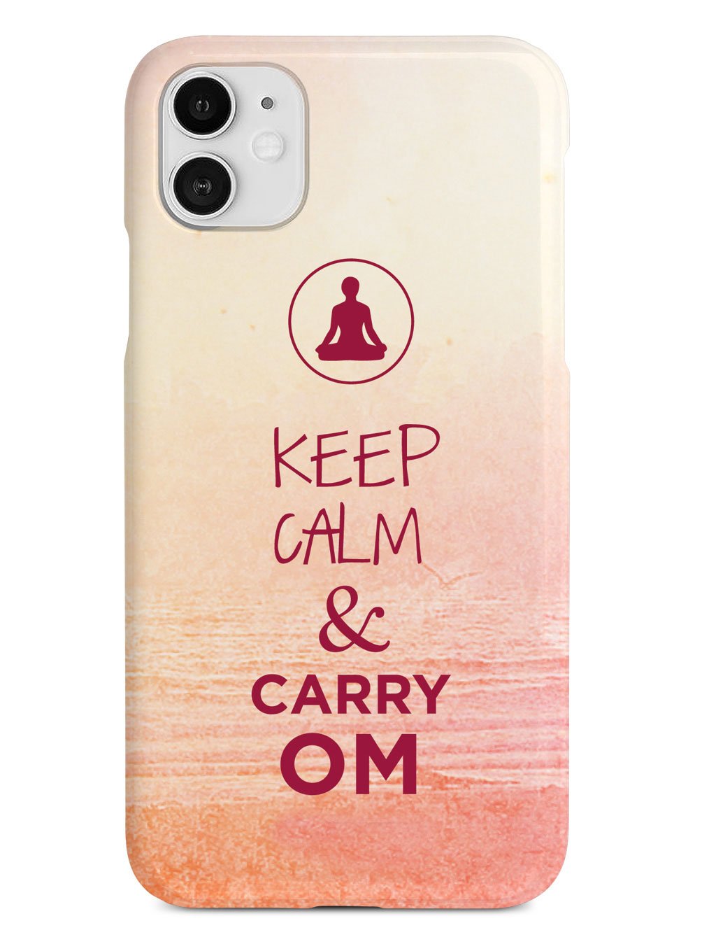Keep Calm & Carry Om - Yoga Humor Funny Case