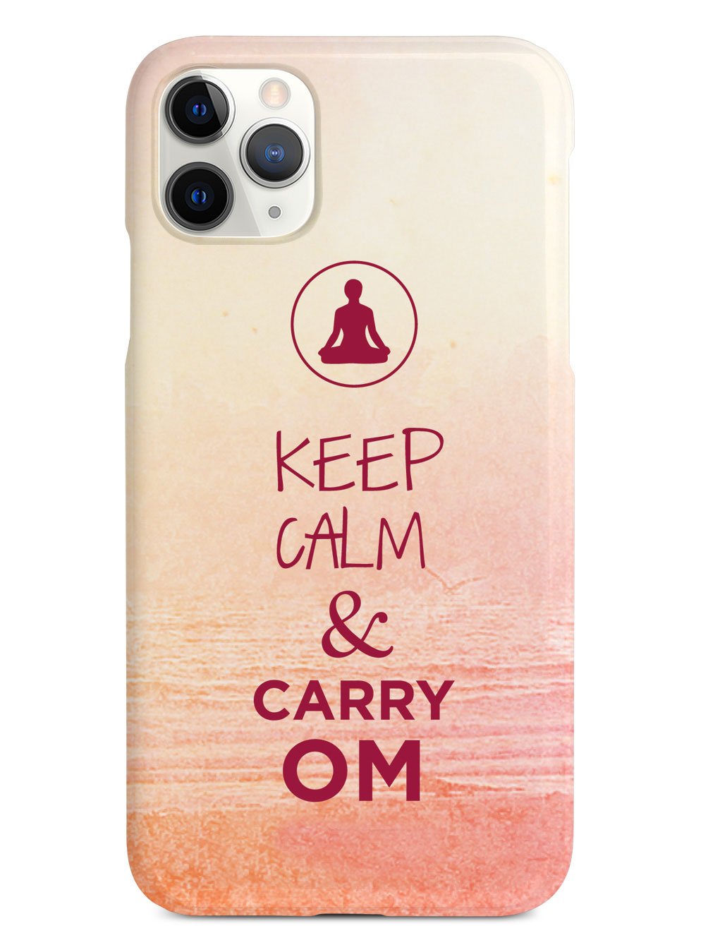 Keep Calm & Carry Om - Yoga Humor Funny Case