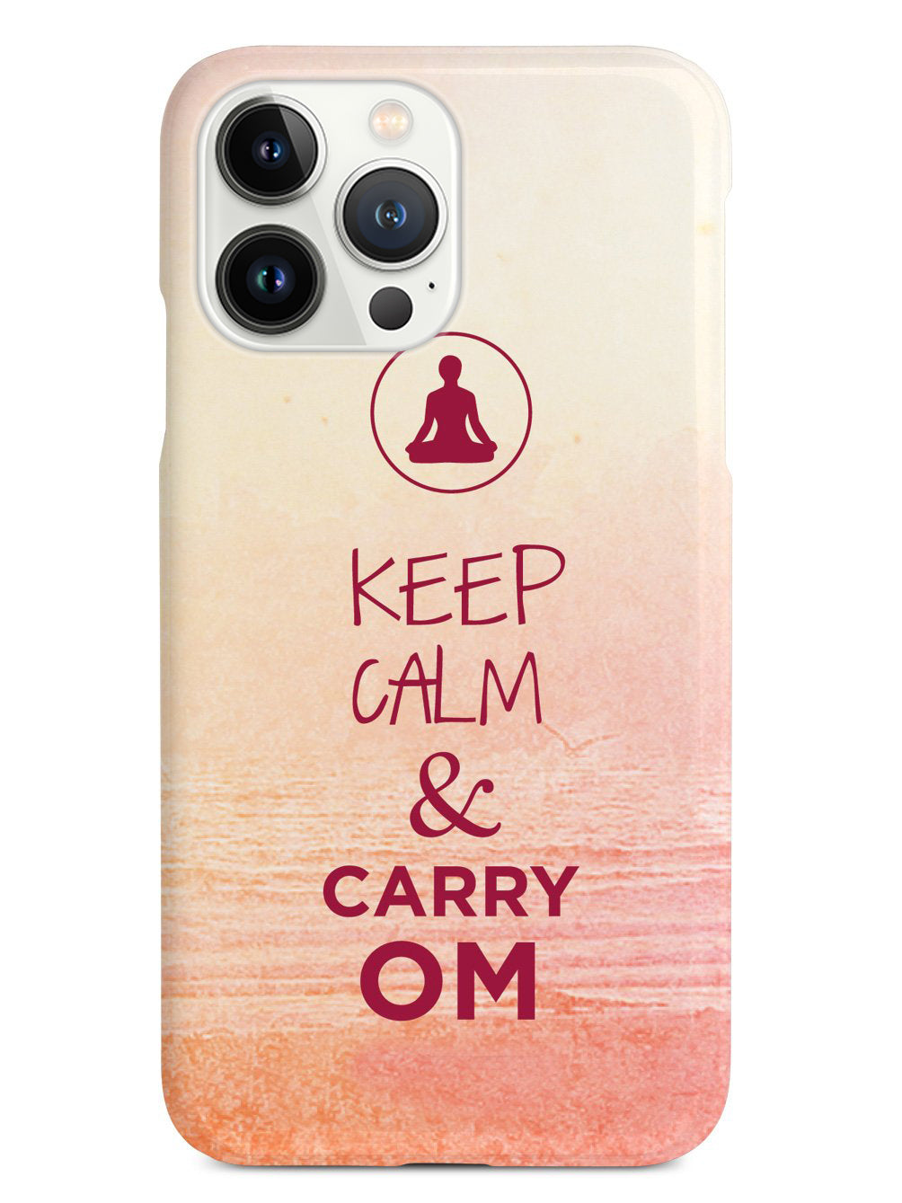 Keep Calm & Carry Om - Yoga Humor Funny Case