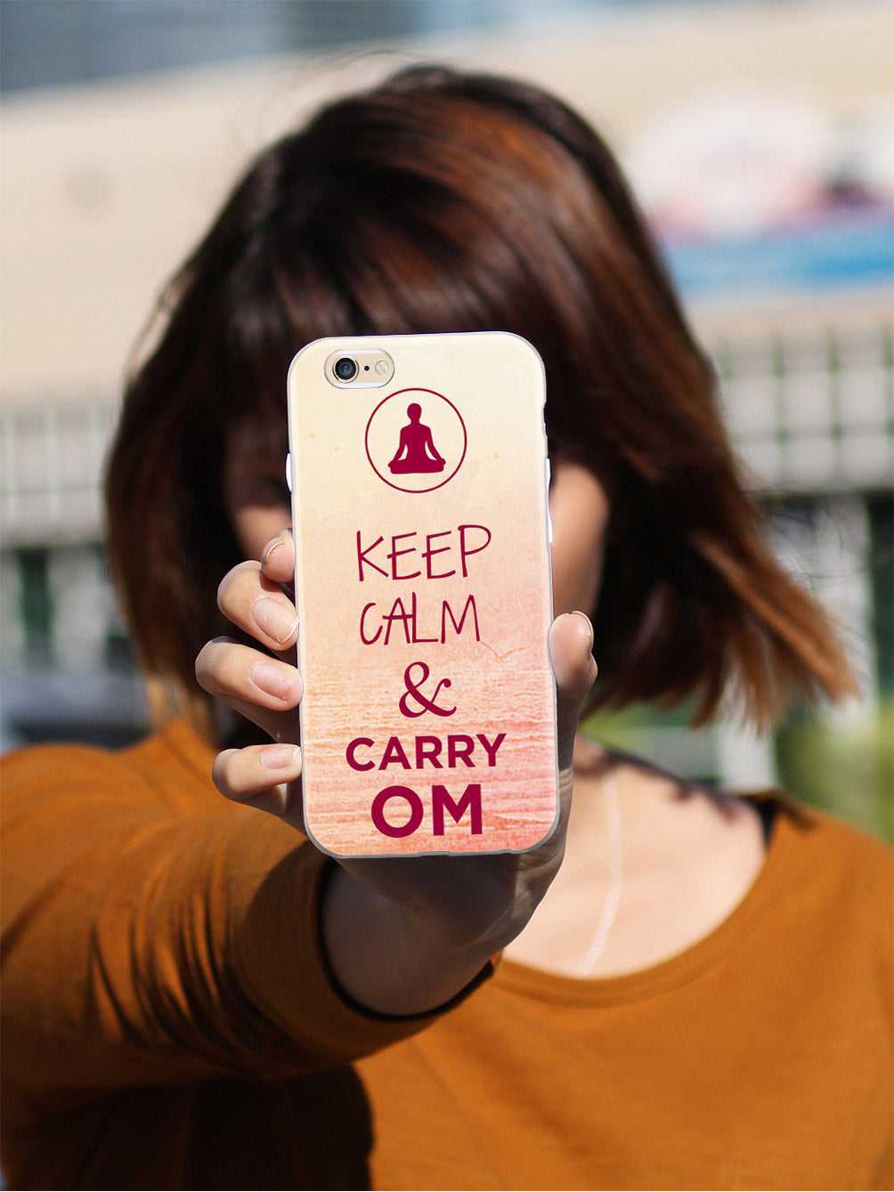 Keep Calm & Carry Om - Yoga Humor Funny Case