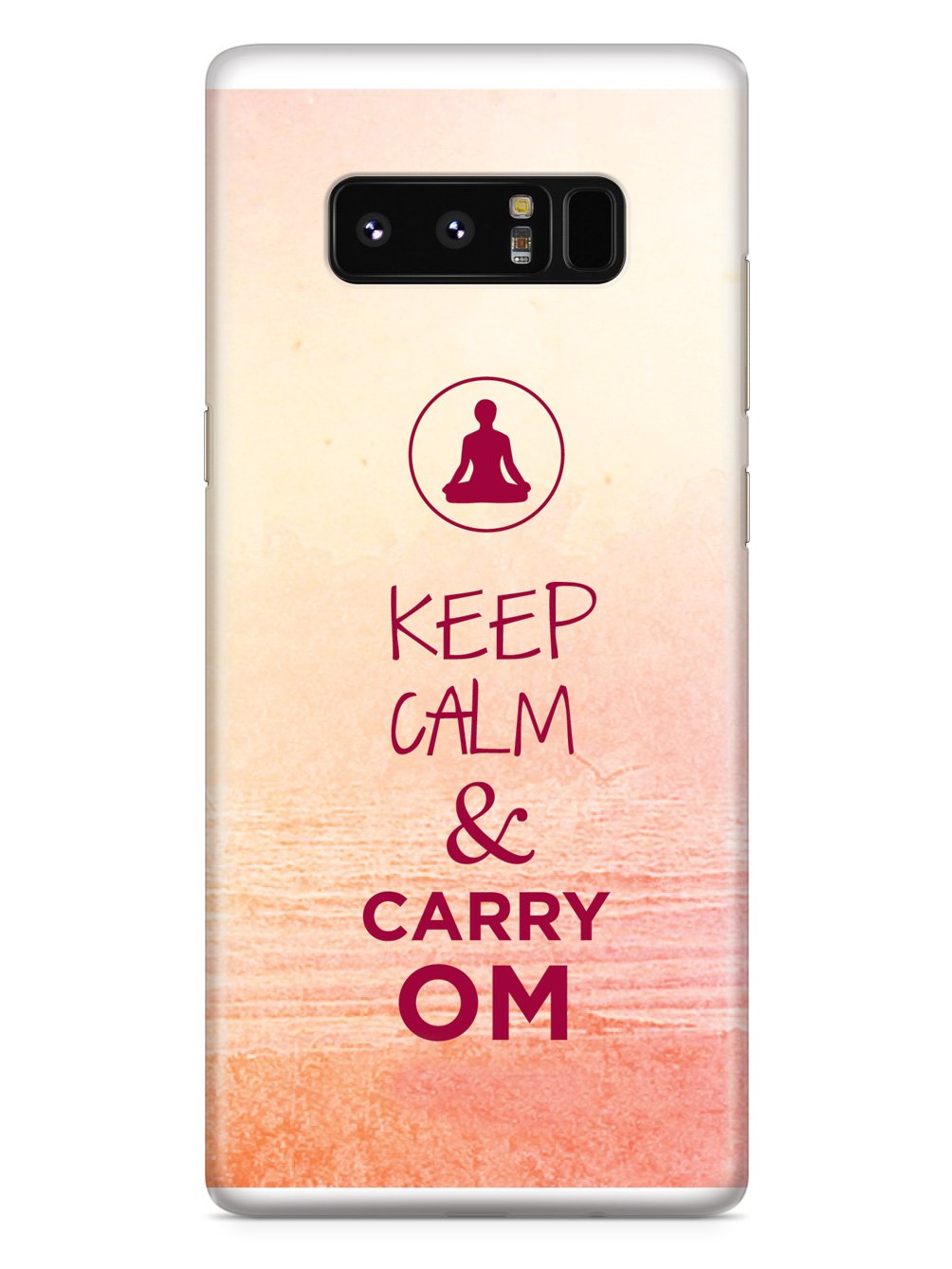 Keep Calm & Carry Om - Yoga Humor Funny Case