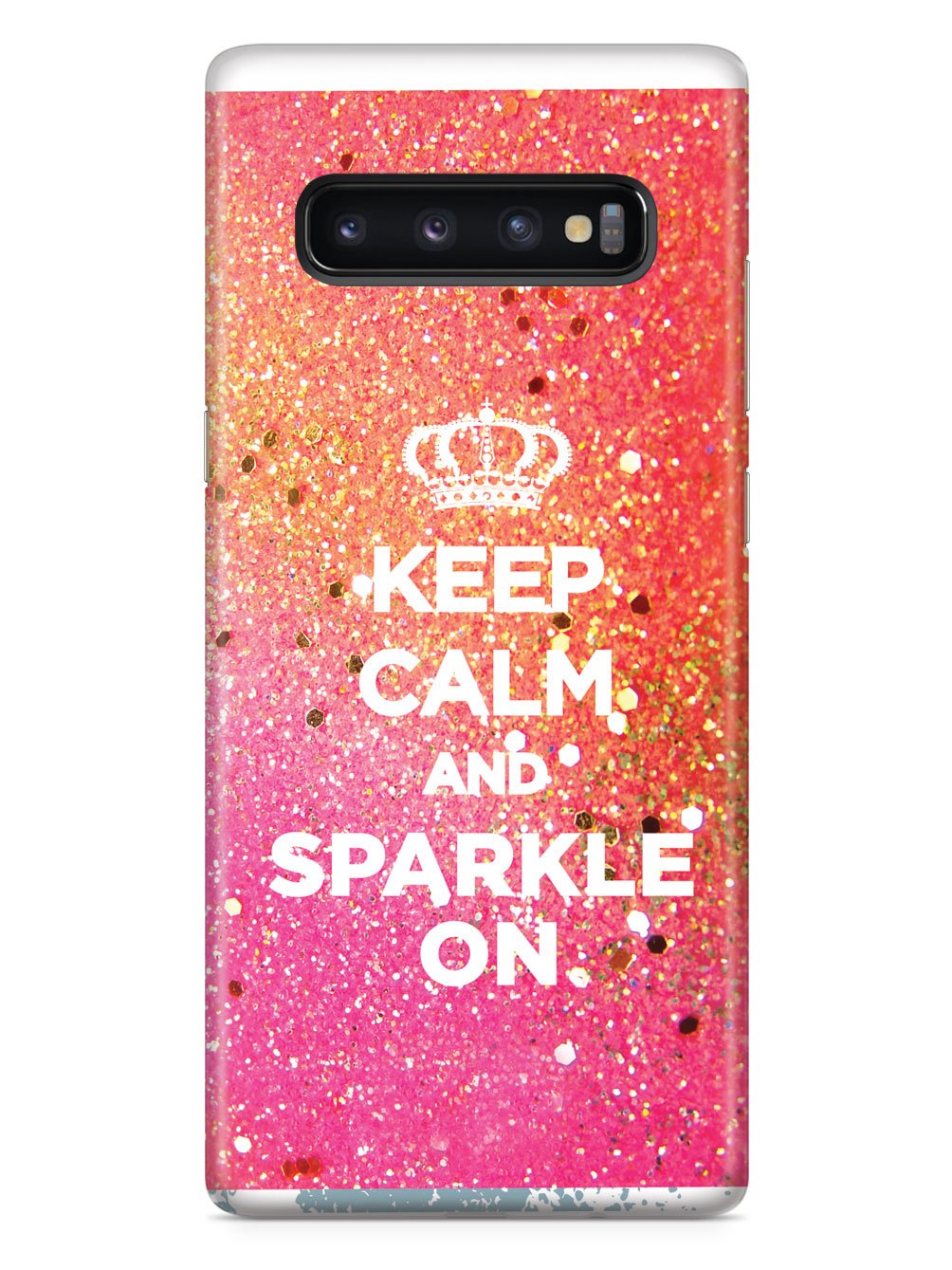 Keep Calm & Sparkle On Bling Case