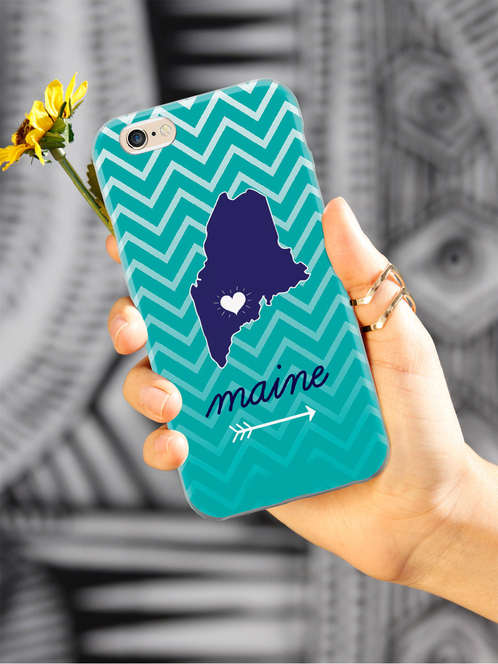 Maine Chevron Pattern State Case