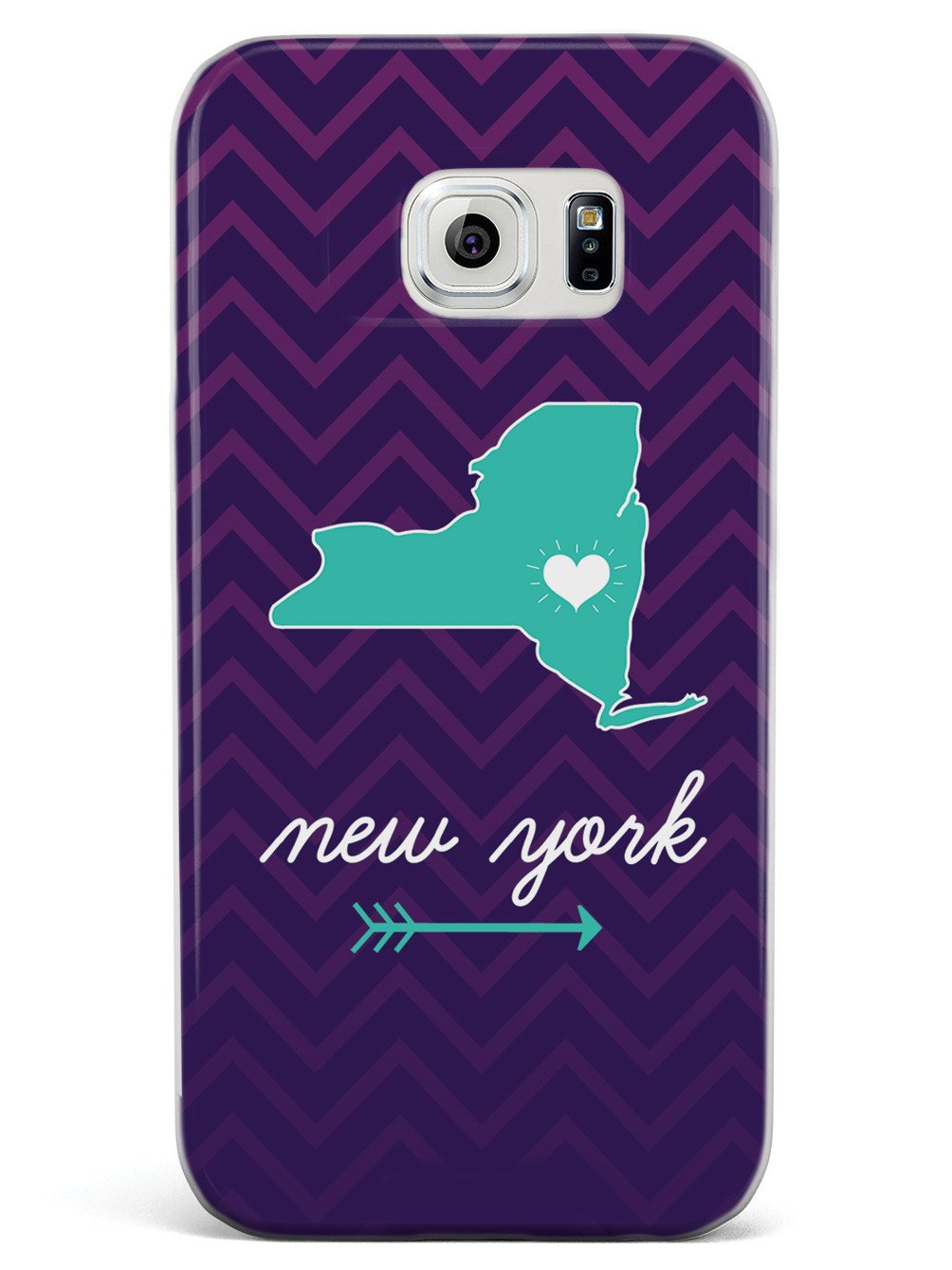 New York Chevron Pattern State Case
