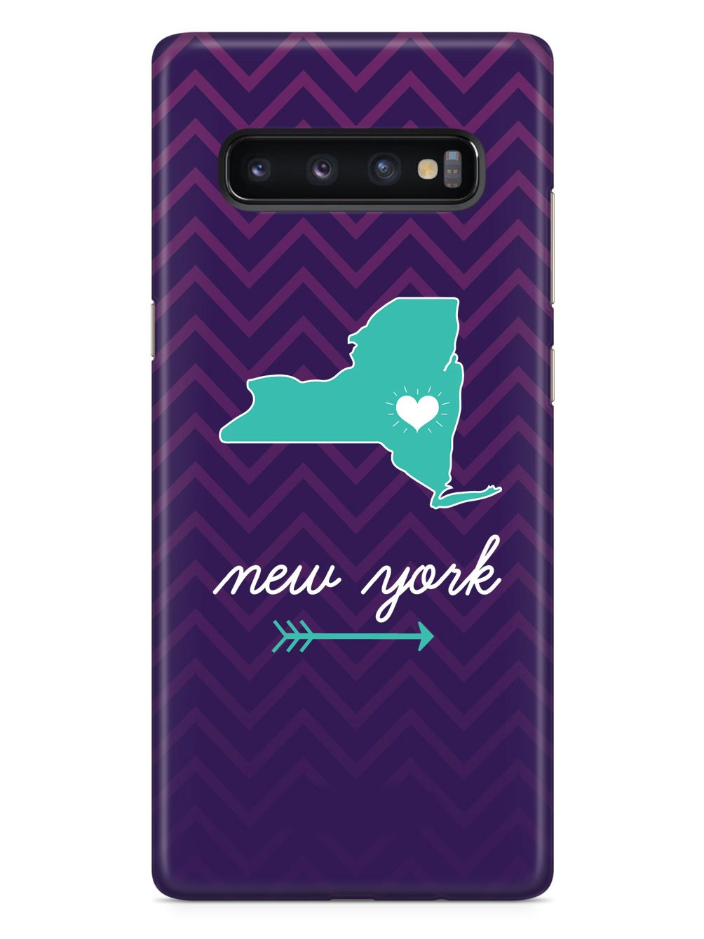 New York Chevron Pattern State Case