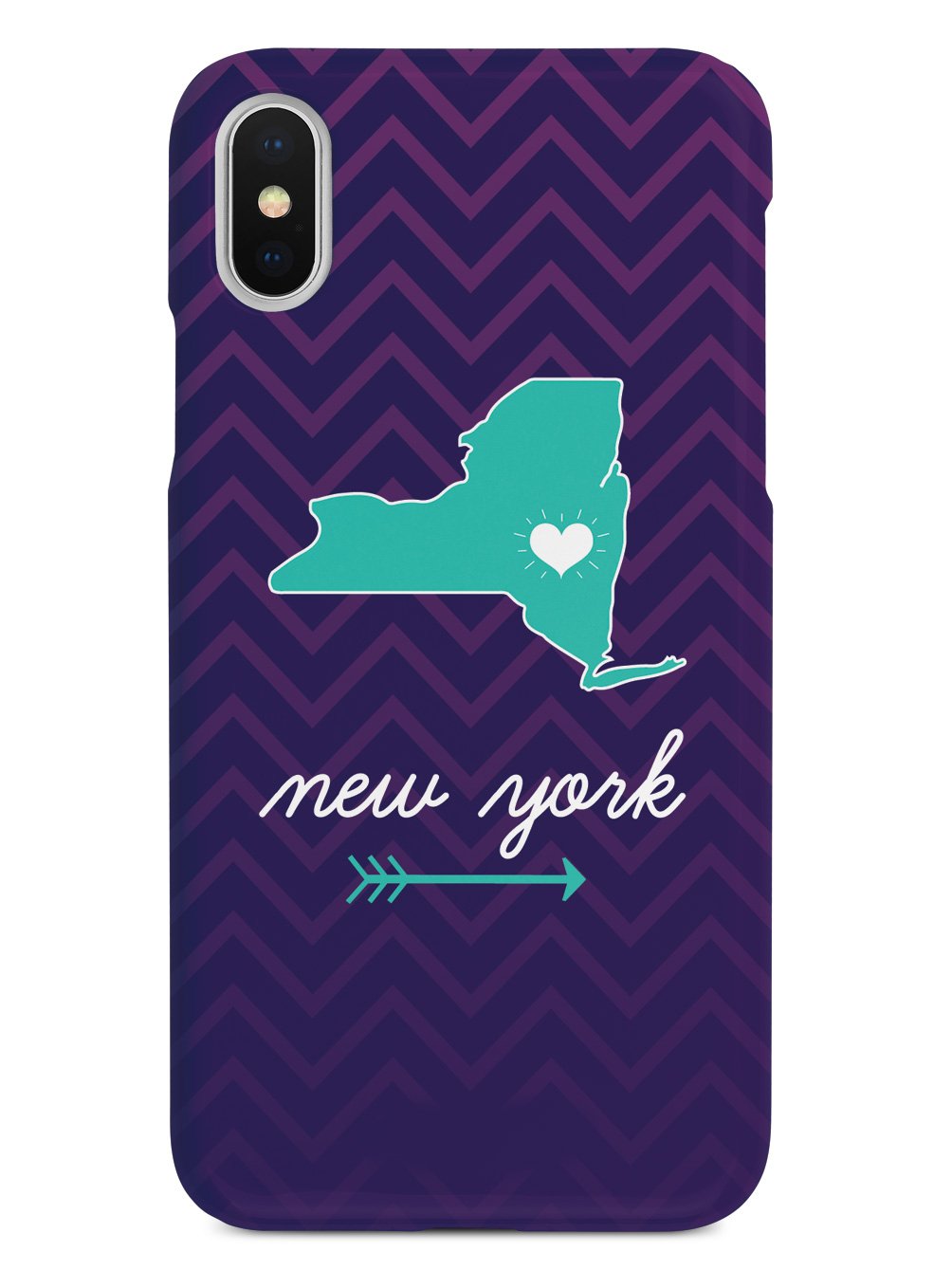 New York Chevron Pattern State Case