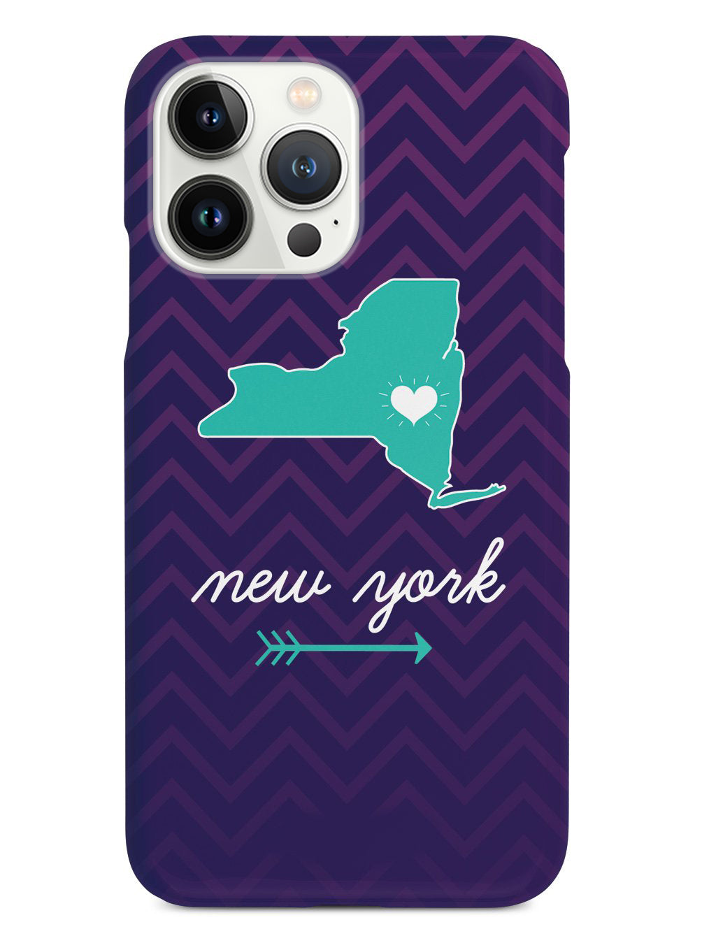 New York Chevron Pattern State Case