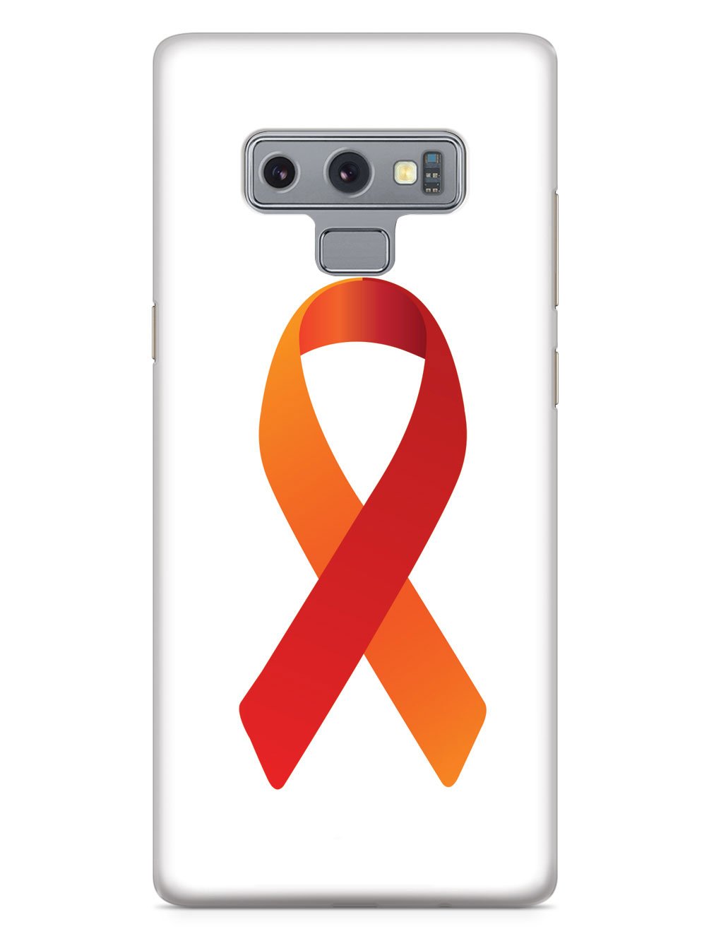 Orange & Red Awareness Ribbon Case